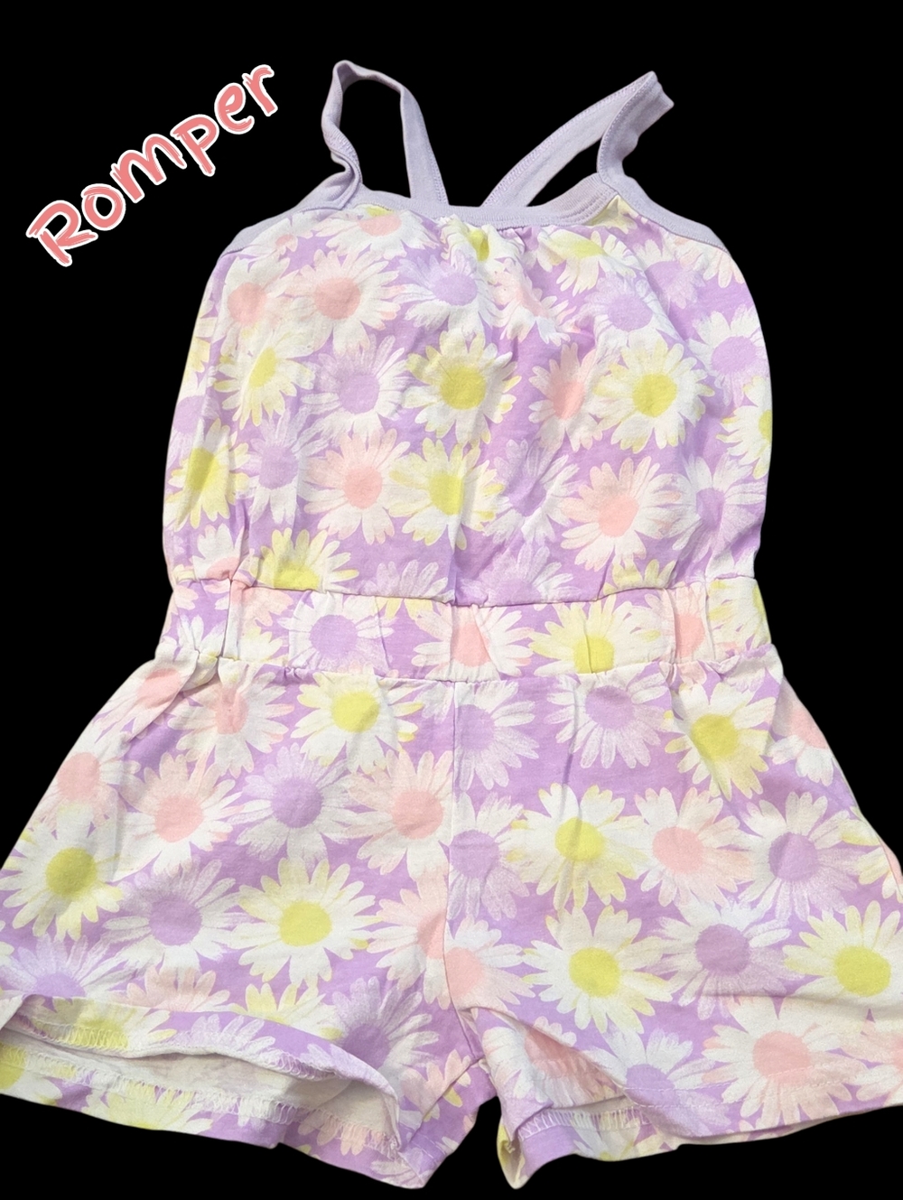 *1144 Active baby floral romper jumpsuit Girls 4 years
